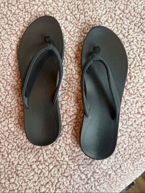 OluKai Black Women's Flip Flop Sandals